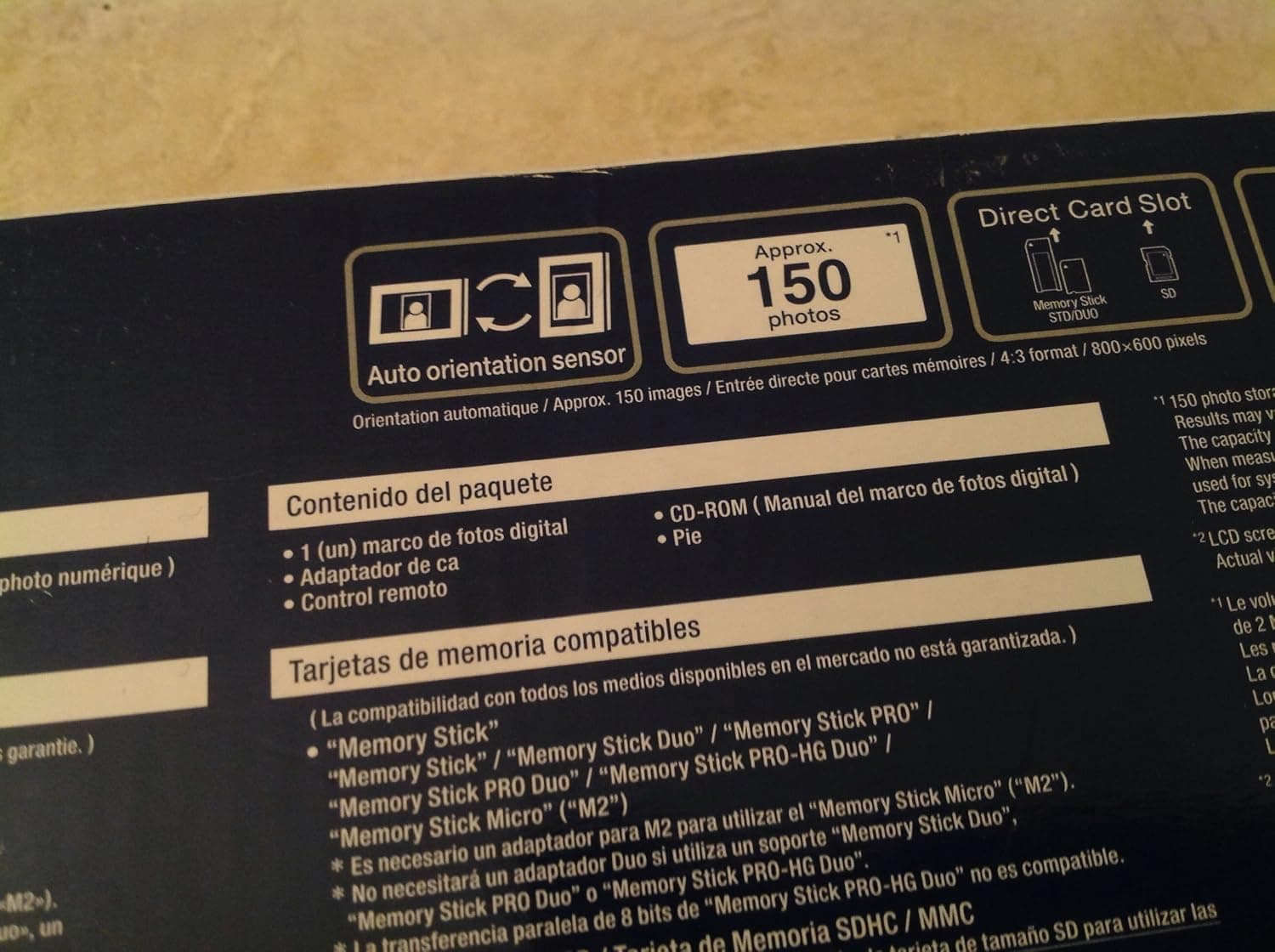 قاب عکس دیجیتال Sony مدل DPF-D810 قاب عکس دیجیتال Sony مدل DPF-D810