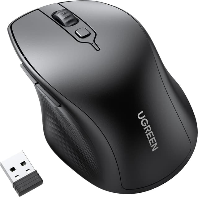 ماوس بیسیم ارگونومیک UGREEN با گیرنده USB، 2.4GHz و 4000 DPI ماوس بیسیم ارگونومیک UGREEN با گیرنده USB، 2.4GHz و 4000 DPI