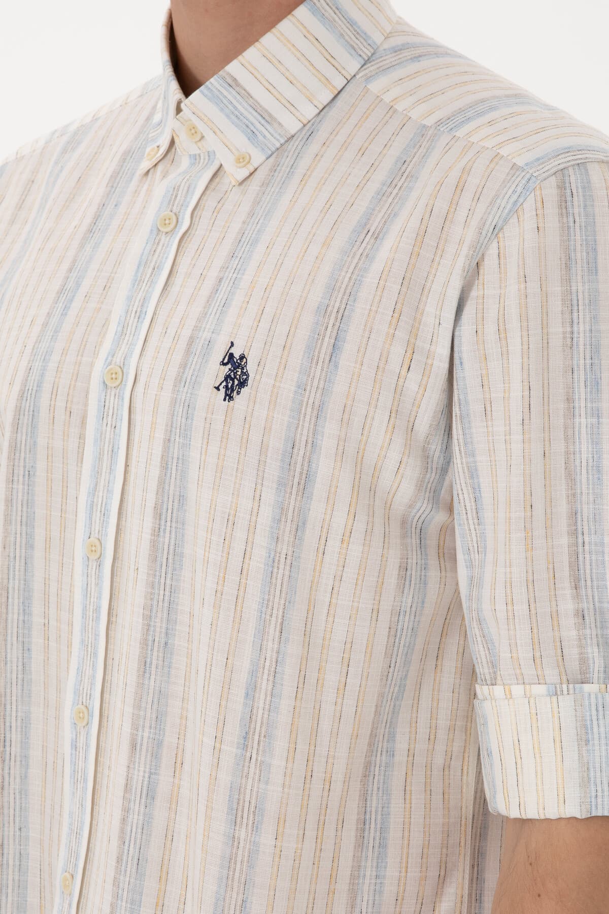 پیراهن مردانه U.S. Polo Assn. سفید آستینبلند مدل 50306289-VR013 پیراهن مردانه U.S. Polo Assn. سفید آستینبلند مدل 50306289-VR013