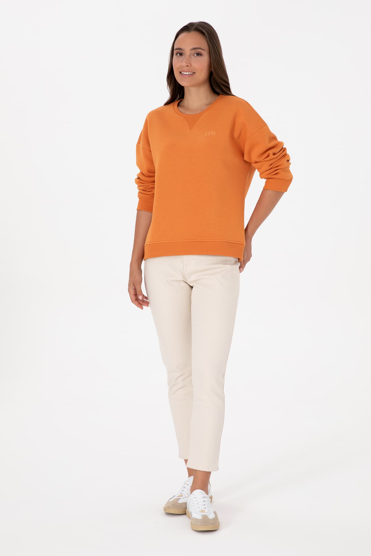 سوئیشرت زنانه U.S. Polo Assn. مسی شاردونی یقه گرد مدل 50313586-VR182 سوئیشرت زنانه U.S. Polo Assn. مسی شاردونی یقه گرد مدل 50313586-VR182