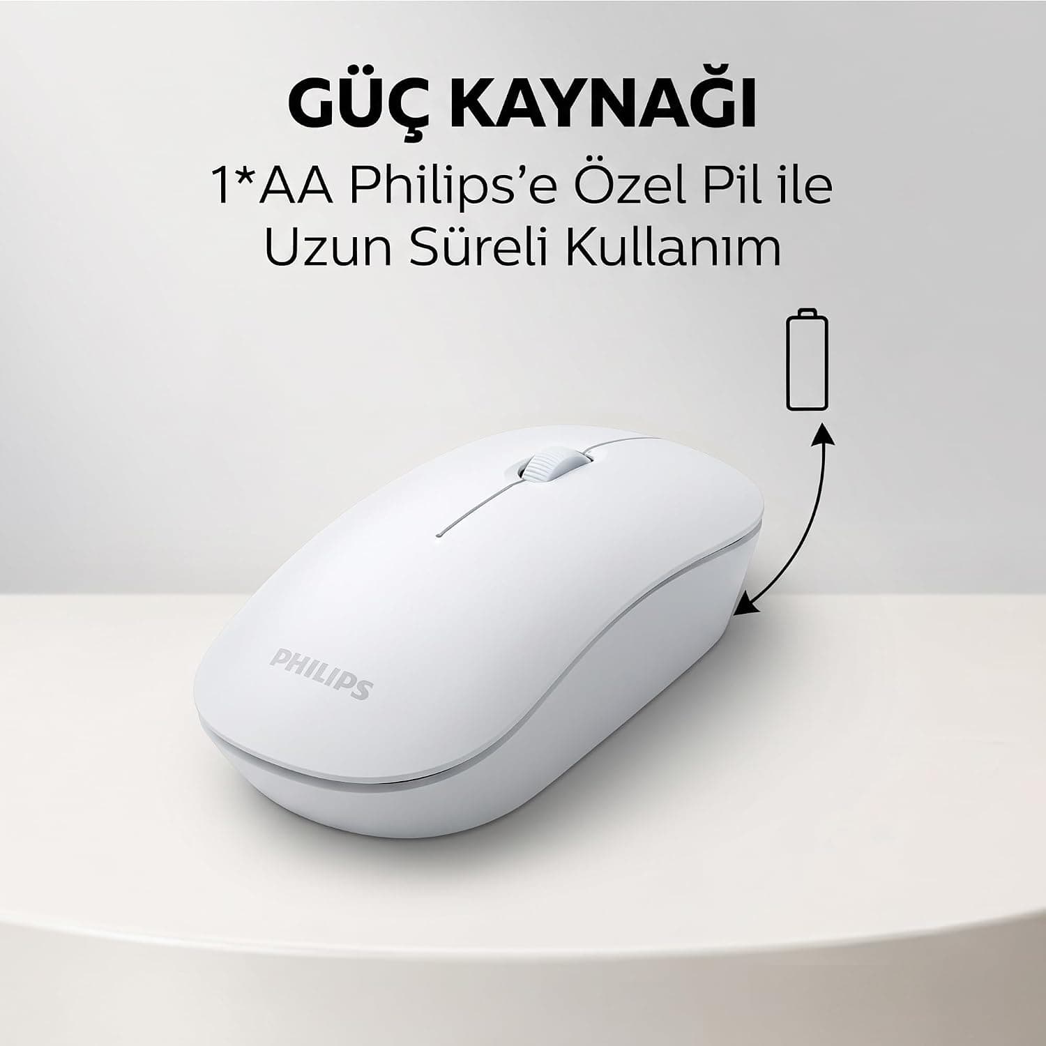 ماوس اپتیکال بیسیم 3 دکمهای PHILIPS سفید 1200DPI مدل SPK7315 ماوس اپتیکال بیسیم 3 دکمهای PHILIPS سفید 1200DPI مدل SPK7315