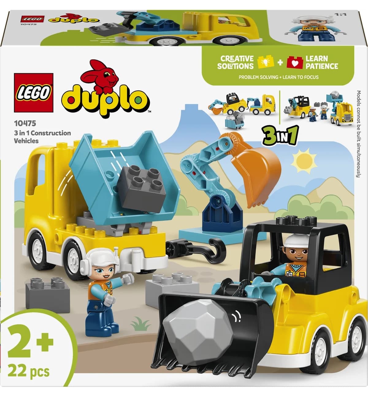 لگو DUPLO ۳ در ۱ وسایل ساختمانی مدل 10475 (۲۲ قطعه) لگو DUPLO ۳ در ۱ وسایل ساختمانی مدل 10475 (۲۲ قطعه)