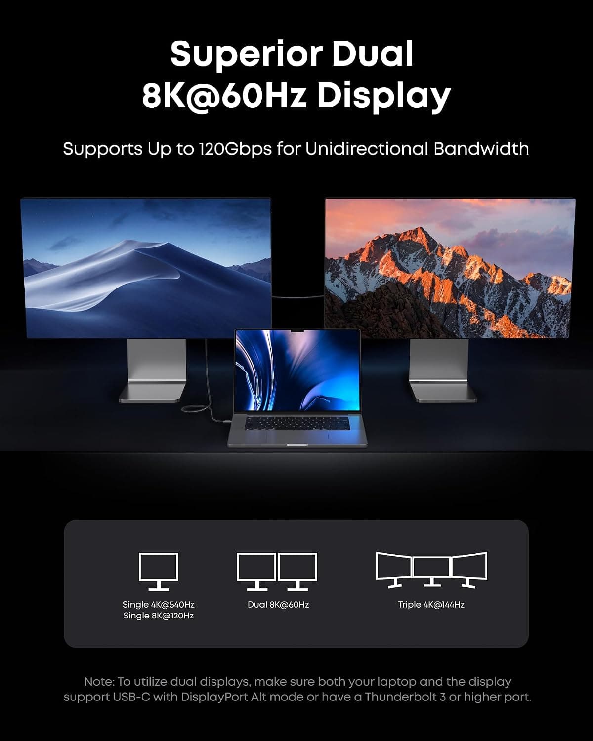 کابل Anker Prime Thunderbolt 5 با رابط USB-C به USB-C شارژ 240W 1m کابل Anker Prime Thunderbolt 5 با رابط USB-C به USB-C شارژ 240W 1m
