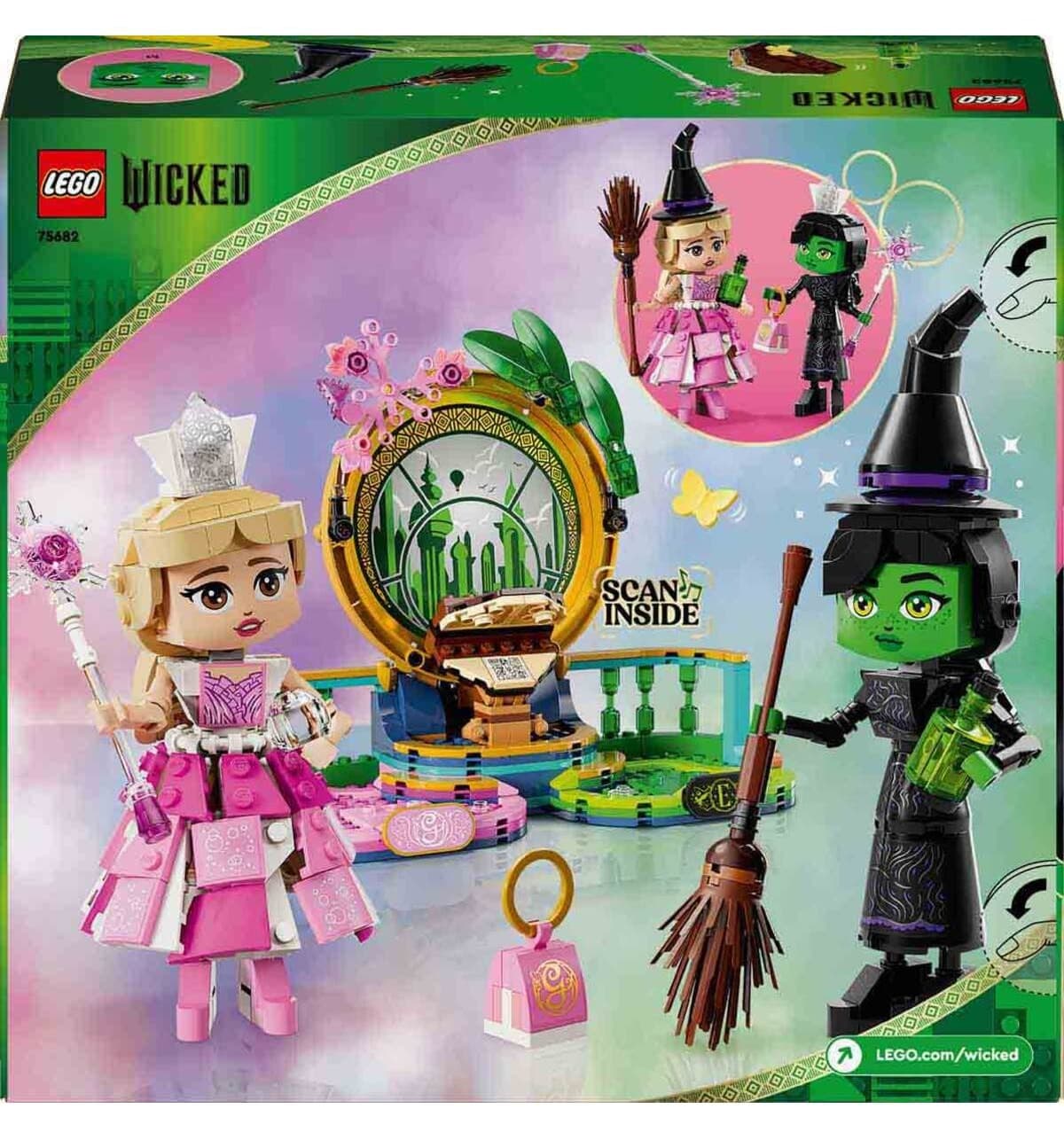 لگو Wicked با فیگورهای Elphaba و Glinda مدل 75682 با 558 قطعه لگو Wicked با فیگورهای Elphaba و Glinda مدل 75682 با 558 قطعه