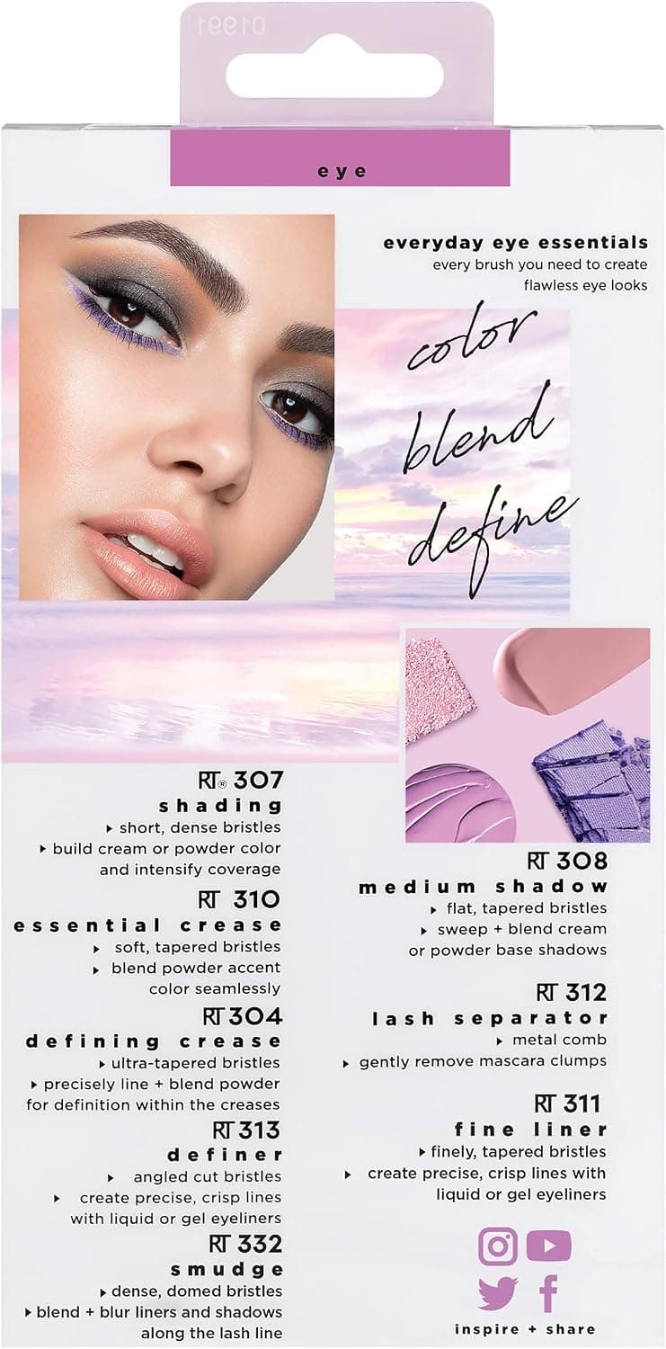 ست لوازم چشم REAL TECHNIQUES Everyday Eye Essentials مدل RT-1991 ست لوازم چشم REAL TECHNIQUES Everyday Eye Essentials مدل RT-1991