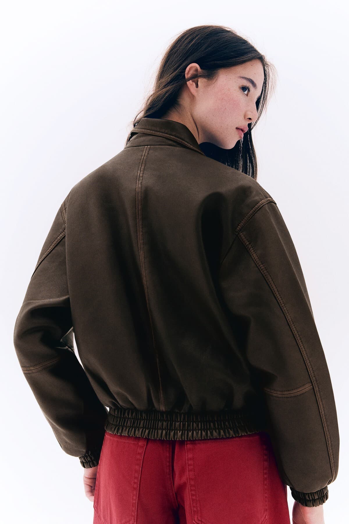 ژاکت زنانه Bershka چرم مصنوعی ژاکت زنانه Bershka چرم مصنوعی