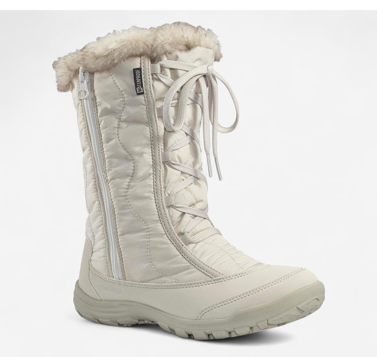 چکمه برفی کودکانه Decathlon Quechua گرم و ضدآب سفید مدل SH500 چکمه برفی کودکانه Decathlon Quechua گرم و ضدآب سفید مدل SH500