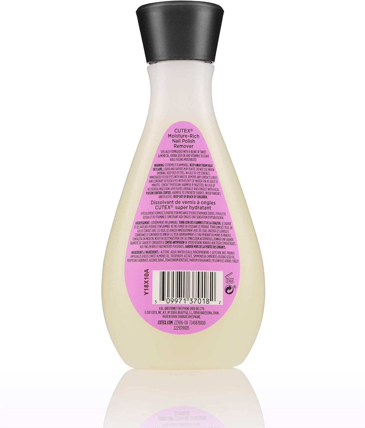 پاککننده لاک ناخن Cutex رطوبترسان با روغن بادام شیرین و جوجوبا 6.7 fl. oz. پاککننده لاک ناخن Cutex رطوبترسان با روغن بادام شیرین و جوجوبا 6.7 fl. oz.