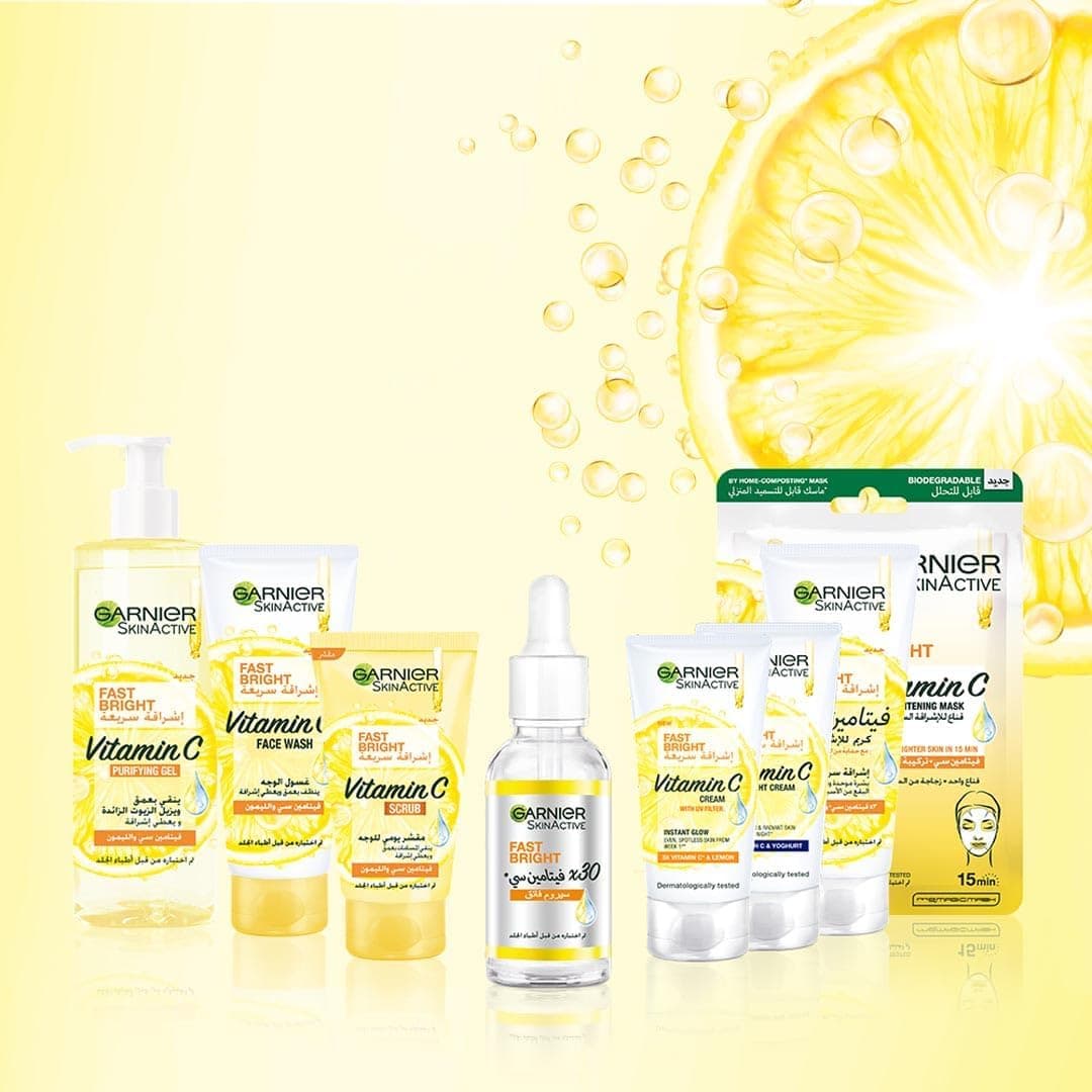 شوینده صورت Garnier Skinactive ویتامین C روشنکننده سریعاثر لیمو 100ml شوینده صورت Garnier Skinactive ویتامین C روشنکننده سریعاثر لیمو 100ml