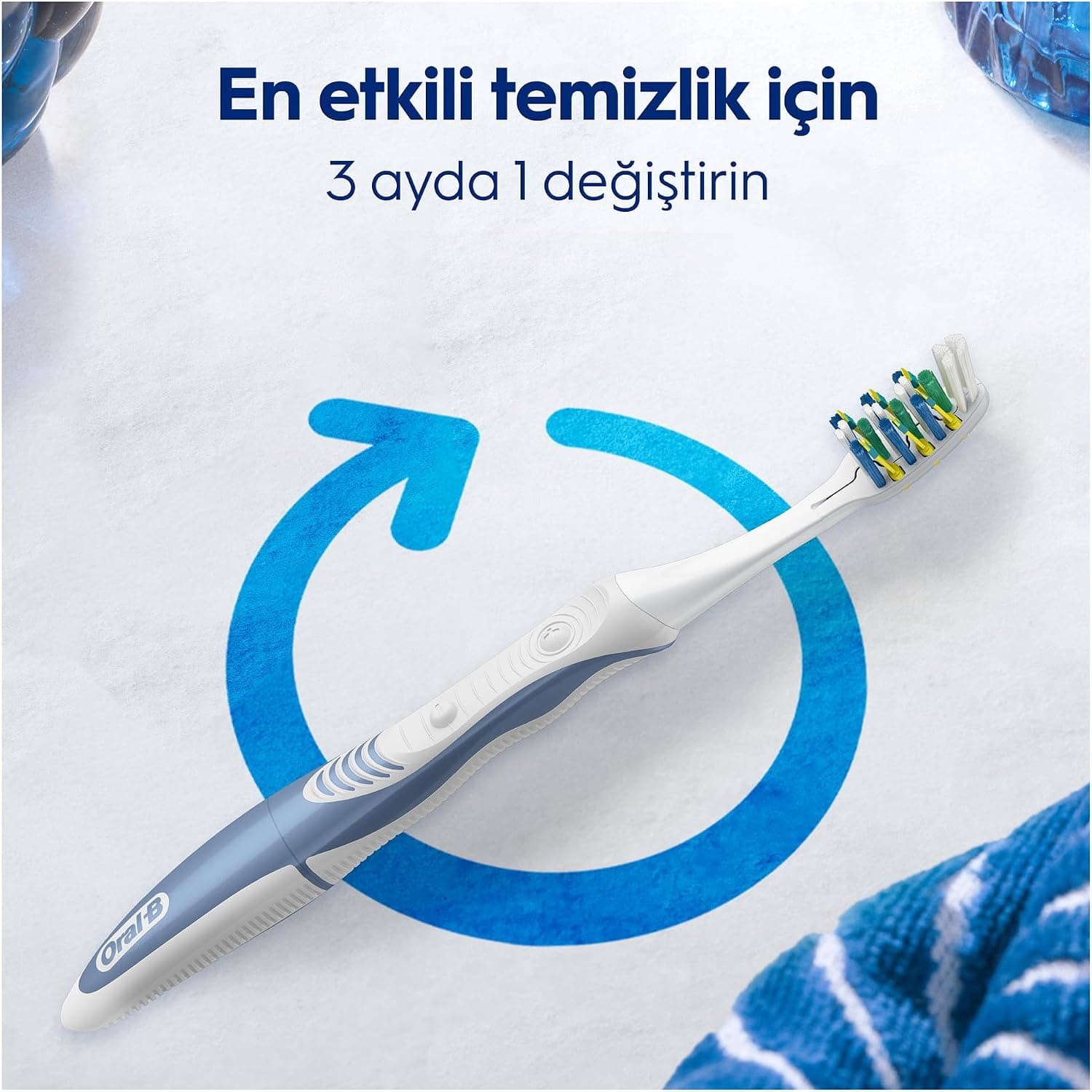 مسواک باتریدار Oral-B Pro-3DWhite Pulsar با برس متوسط مسواک باتریدار Oral-B Pro-3DWhite Pulsar با برس متوسط