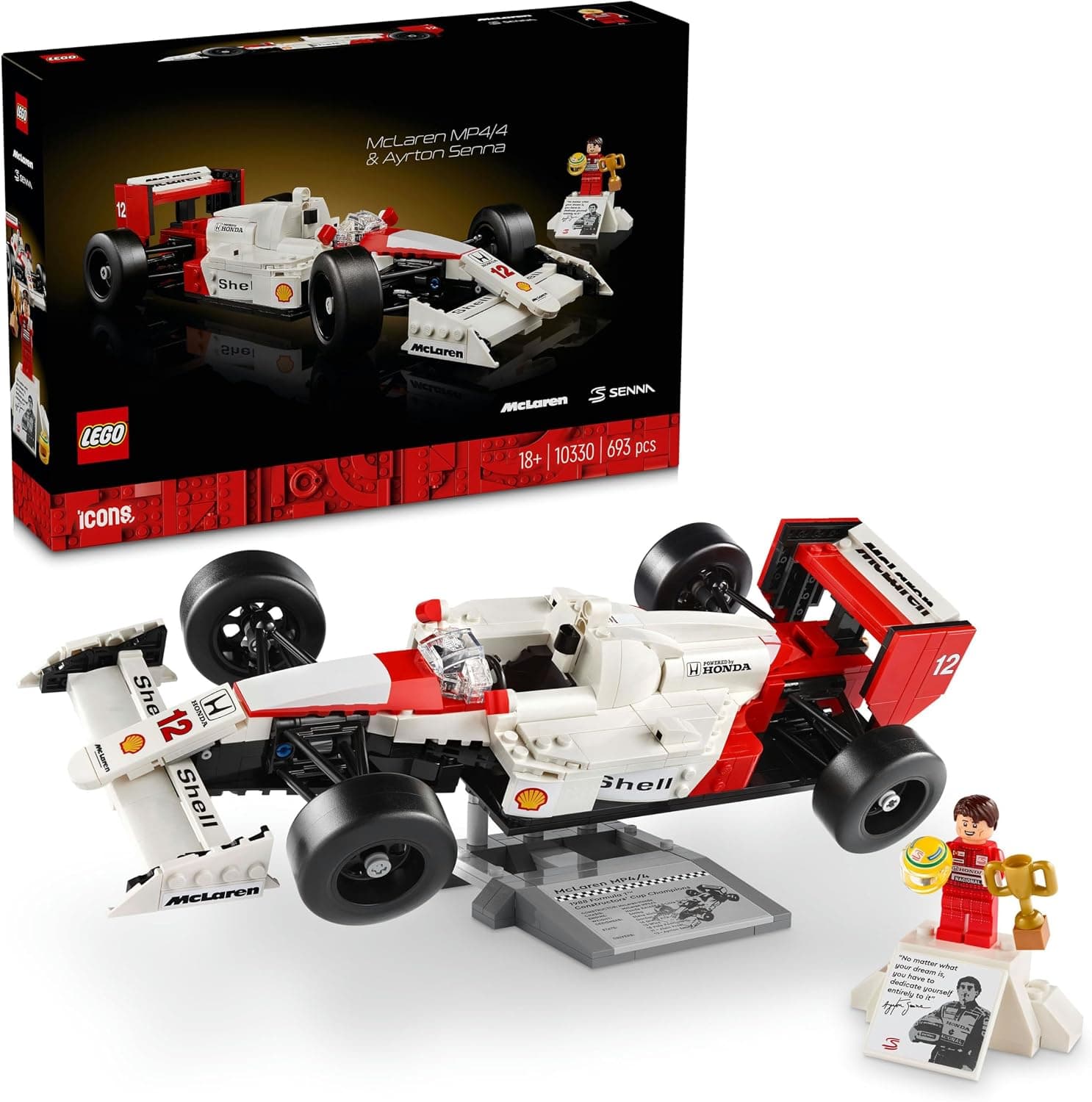 لگو Icons McLaren MP4 /4 و Ayrton Senna مدل 10330 لگو Icons McLaren MP4 /4 و Ayrton Senna مدل 10330