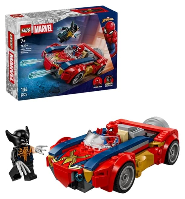 لگو Marvel ماشین مرد عنکبوتی در برابر Venom و Wolverine مدل 76336 لگو Marvel ماشین مرد عنکبوتی در برابر Venom و Wolverine مدل 76336