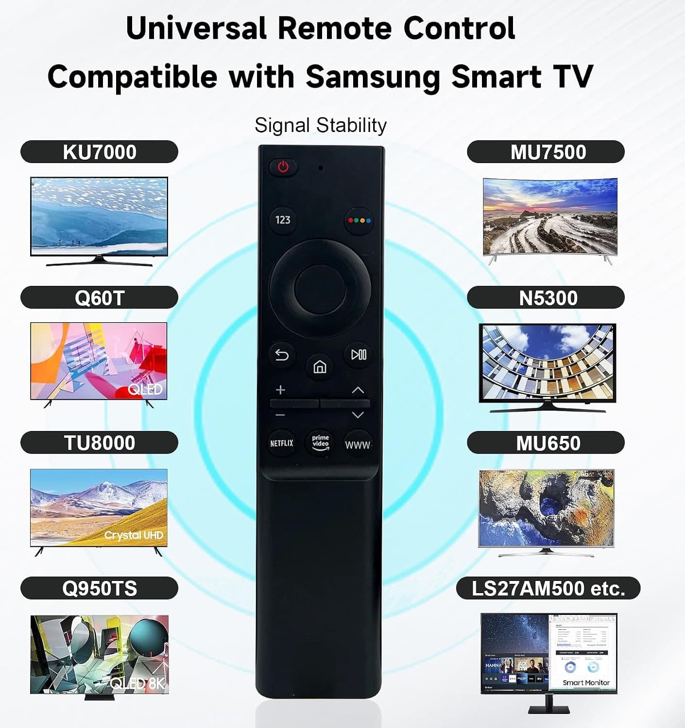 ریموت کنترل یونیورسال SlaBao برای تلویزیون هوشمند Samsung مدل BN59-01358D ریموت کنترل یونیورسال SlaBao برای تلویزیون هوشمند Samsung مدل BN59-01358D