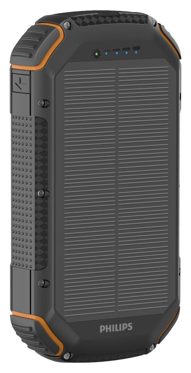 پاوربانک Philips خورشیدی چراغدار با ظرفیت 20.000mah و 2xusb-a و 2xusb-c مدل Dlp7726n پاوربانک Philips خورشیدی چراغدار با ظرفیت 20.000mah و 2xusb-a و 2xusb-c مدل Dlp7726n