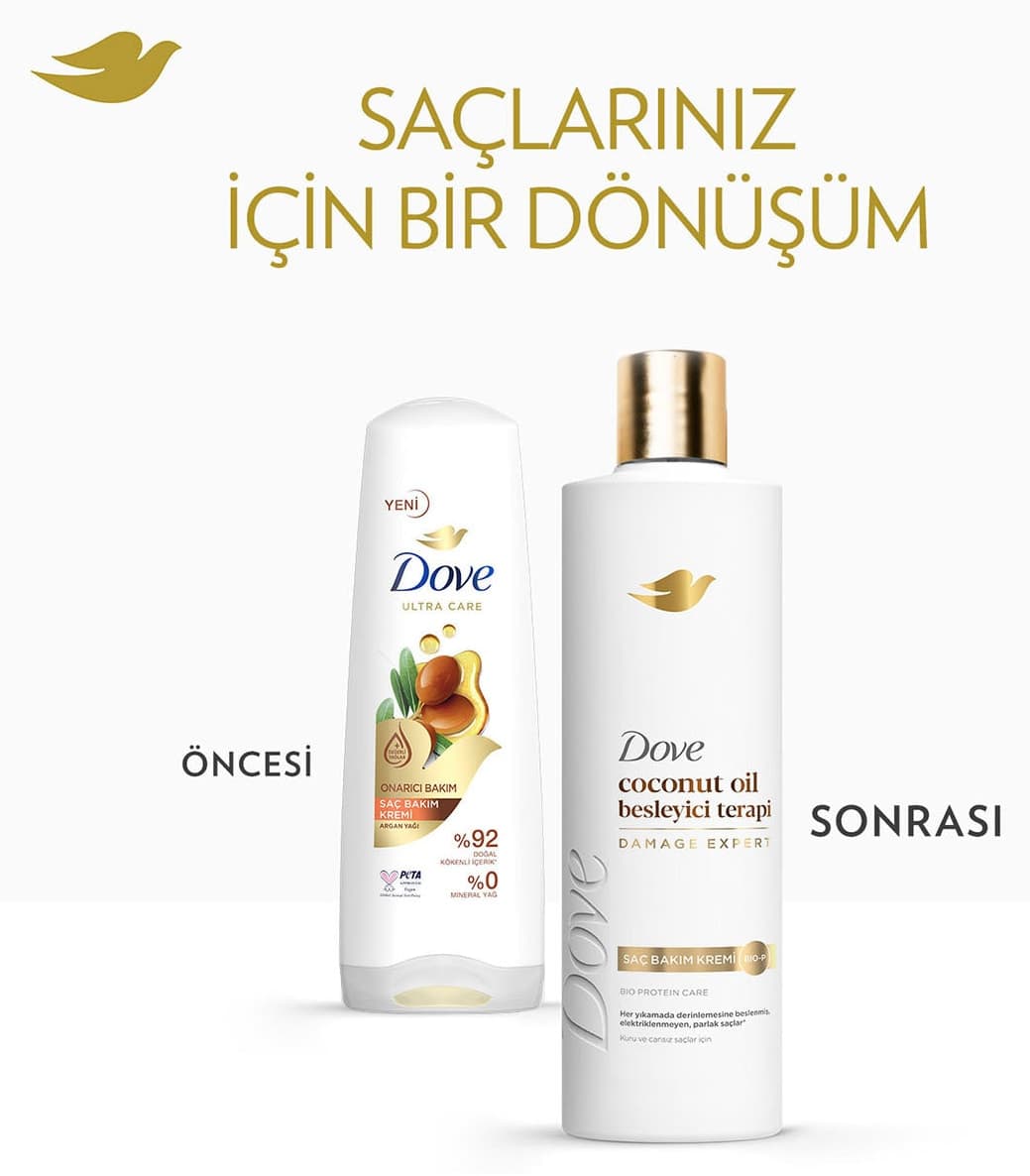 کرم مو Dove با روغن نارگیل تغذیهکننده Terapi 350 ml x3 کرم مو Dove با روغن نارگیل تغذیهکننده Terapi 350 ml x3
