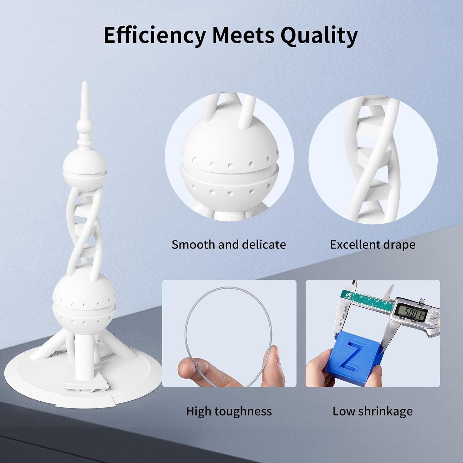 فیلامنت پرینتر سه بعدی ANYCUBIC با قطر 1.75mm و سرعت بالا PLA فیلامنت پرینتر سه بعدی ANYCUBIC با قطر 1.75mm و سرعت بالا PLA