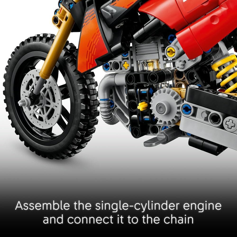 لگو Technic Ducati Desmo450 MX Factory موتورسیکلت ساختنی مدل 42238 لگو Technic Ducati Desmo450 MX Factory موتورسیکلت ساختنی مدل 42238