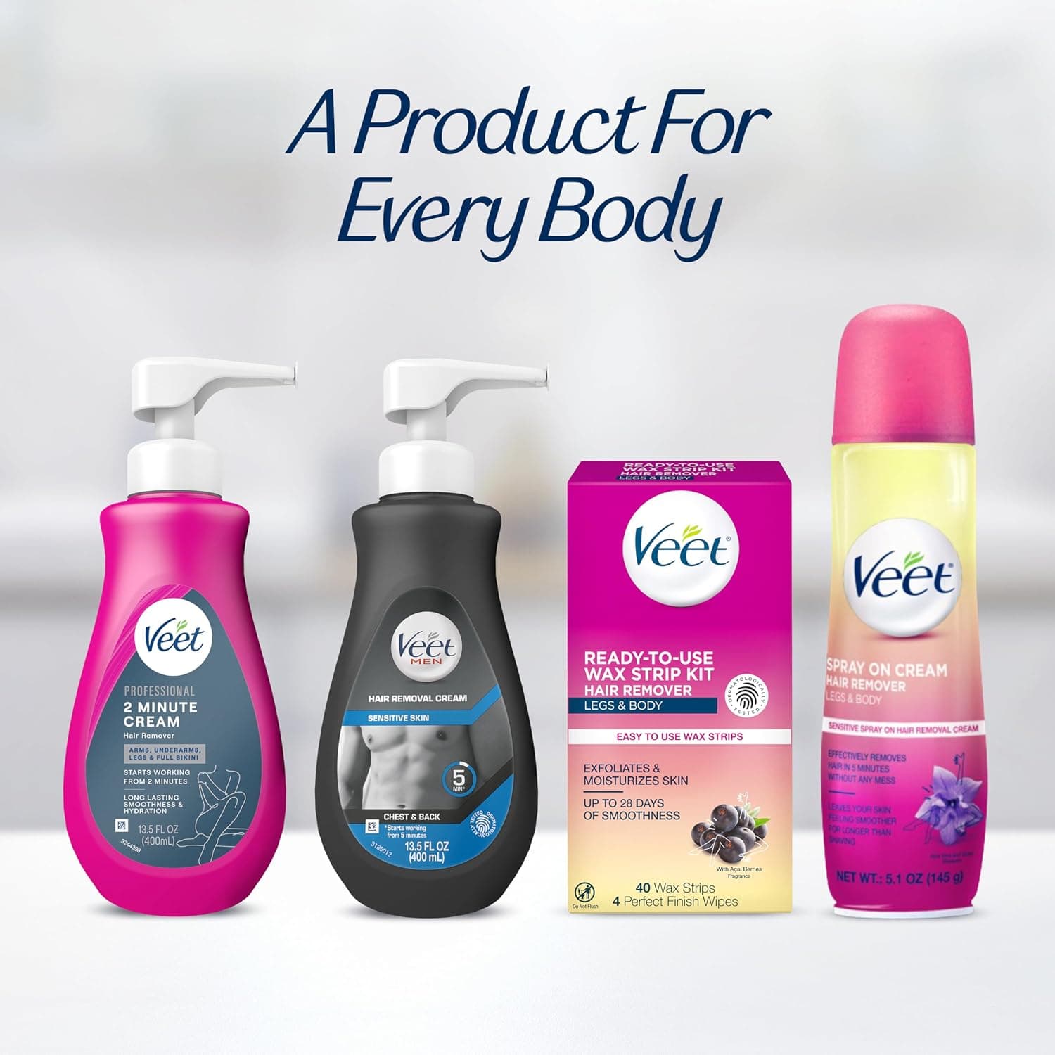 کرم موبر Veet Professional مناسب انواع پوست از جمله حساس، 2 دقیقهای 13.5 fl oz کرم موبر Veet Professional مناسب انواع پوست از جمله حساس، 2 دقیقهای 13.5 fl oz