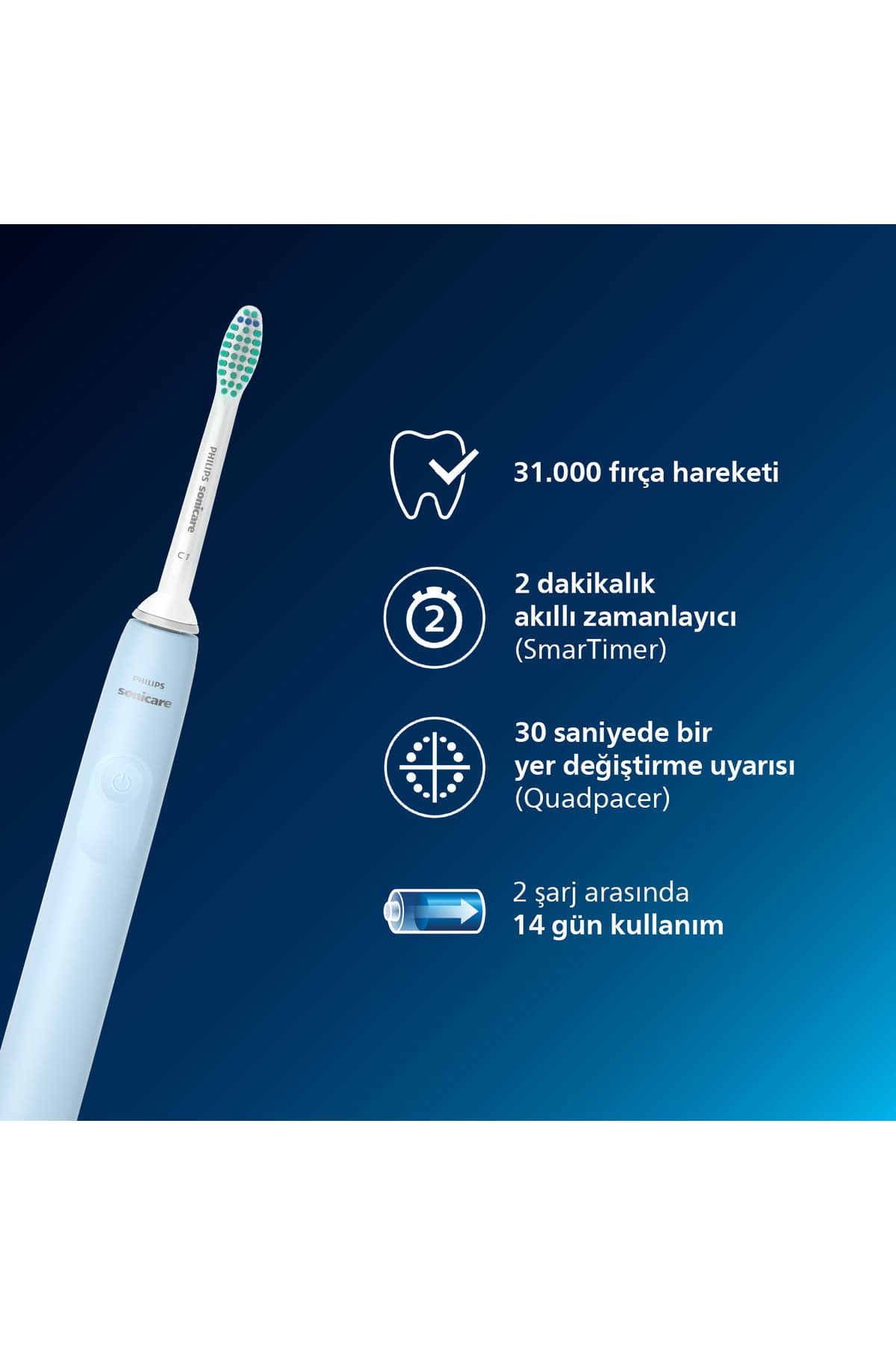 مسواک برقی شارژی Philips با 3 برابر پاککنندگی پلاک و QuadPacer مدل HX3651/12 مسواک برقی شارژی Philips با 3 برابر پاککنندگی پلاک و QuadPacer مدل HX3651/12