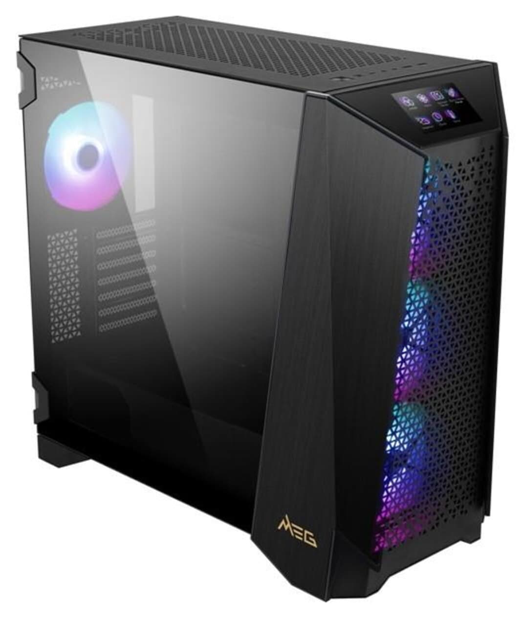 کیس گیمینگ E-ATX MSI با پنل LCD لمسی و فن 4-RGB مدل MEG PROSPECT 700R کیس گیمینگ E-ATX MSI با پنل LCD لمسی و فن 4-RGB مدل MEG PROSPECT 700R