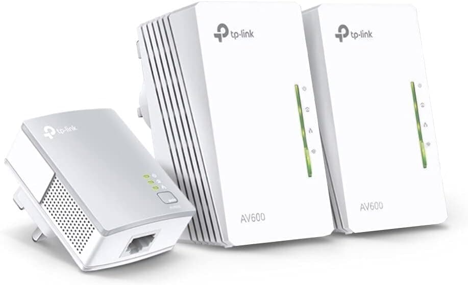 کیت راهانداز آداپتور پاورلاین و تقویتکننده WiFi دوپورته TP-Link مدل TL-WPA4220 TKIT با سرعت انتقال تا 600Mbps کیت راهانداز آداپتور پاورلاین و تقویتکننده WiFi دوپورته TP-Link مدل TL-WPA4220 TKIT با سرعت انتقال تا 600Mbps