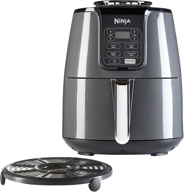 سرخکن هوایی NINJA ۴ عملکردی 3.8L 1550 Watts خاکستری و مشکی مدل AF100ME سرخکن هوایی NINJA ۴ عملکردی 3.8L 1550 Watts خاکستری و مشکی مدل AF100ME