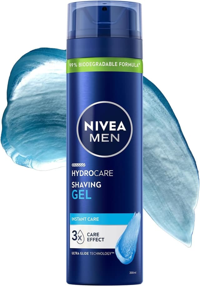 ژل اصلاح مردانه NIVEA Hyrocare مرطوبکننده ضد بریدگی و خشکی با آلوئهورا و پروویتامین 200ml ژل اصلاح مردانه NIVEA Hyrocare مرطوبکننده ضد بریدگی و خشکی با آلوئهورا و پروویتامین 200ml