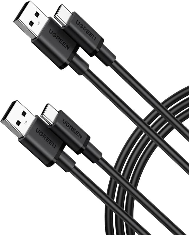 کابل UGREEN شارژ سریع USB A به USB C 18W PVC 1M 2Pack کابل UGREEN شارژ سریع USB A به USB C 18W PVC 1M 2Pack