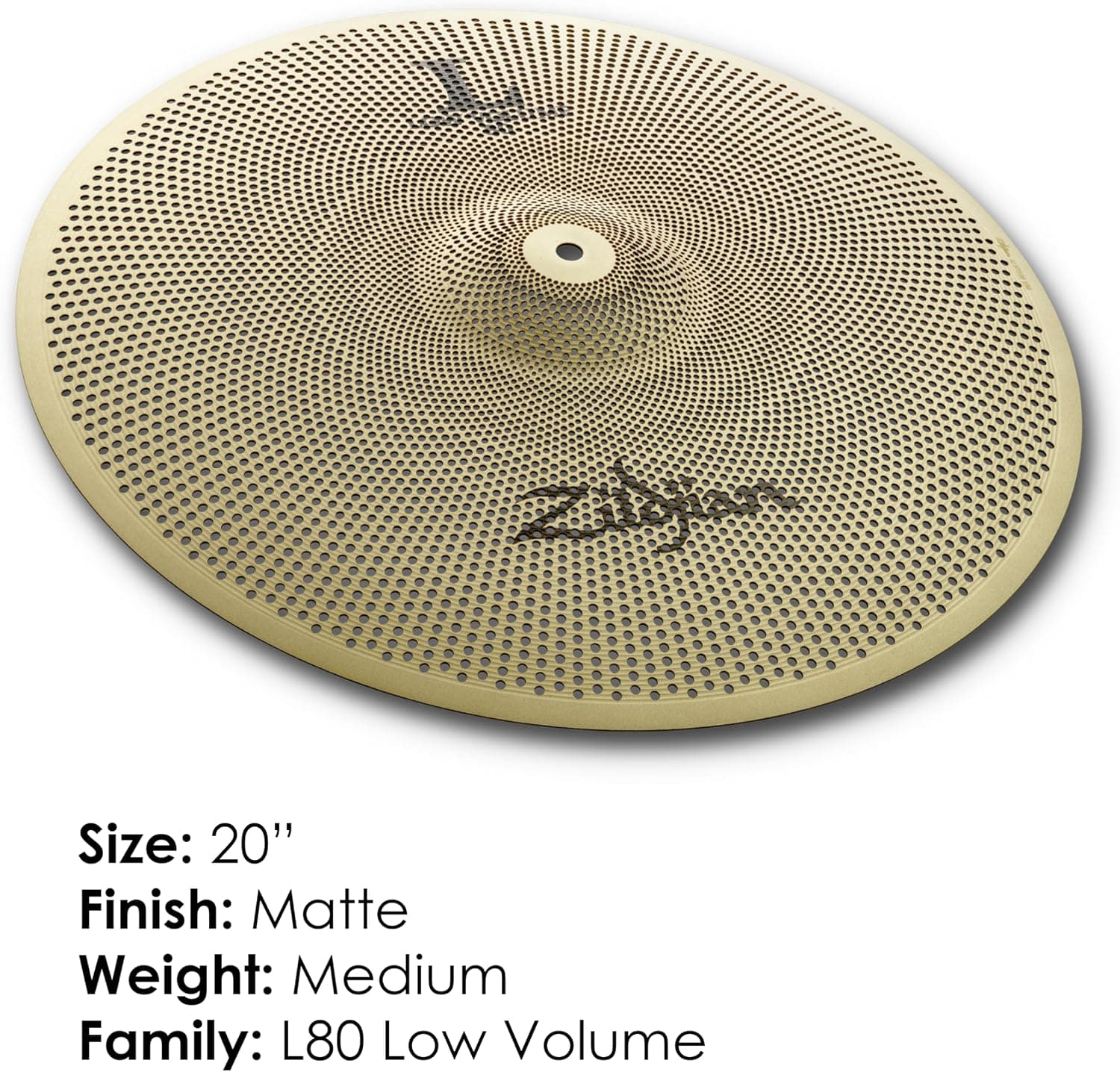 سنج راید Zildjian کمحجم سری L80 با قطر 50,8 cm مدل LV8020R-S سنج راید Zildjian کمحجم سری L80 با قطر 50,8 cm مدل LV8020R-S