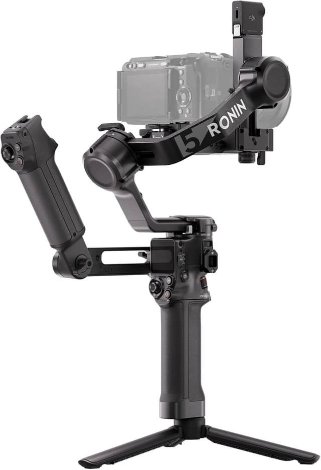 گیمبال لرزشگیر دوربین DJI مدل RS 5 Combo، سازگار با Canon/Sony/Panasonic/Nikon/Fujifilm، ردیابی هوشمند، نسخه امارات با گارانتی رسمی گیمبال لرزشگیر دوربین DJI مدل RS 5 Combo، سازگار با Canon/Sony/Panasonic/Nikon/Fujifilm، ردیابی هوشمند، نسخه امارات با گارانتی رسمی