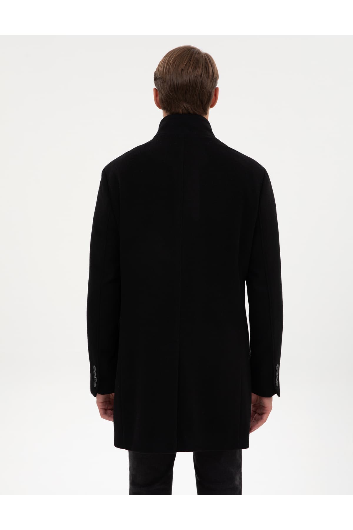 پالتو مردانه Pierre Cardin مشکی فیت اسلیم با ترکیب پشم مدل 50317440-VR046 پالتو مردانه Pierre Cardin مشکی فیت اسلیم با ترکیب پشم مدل 50317440-VR046