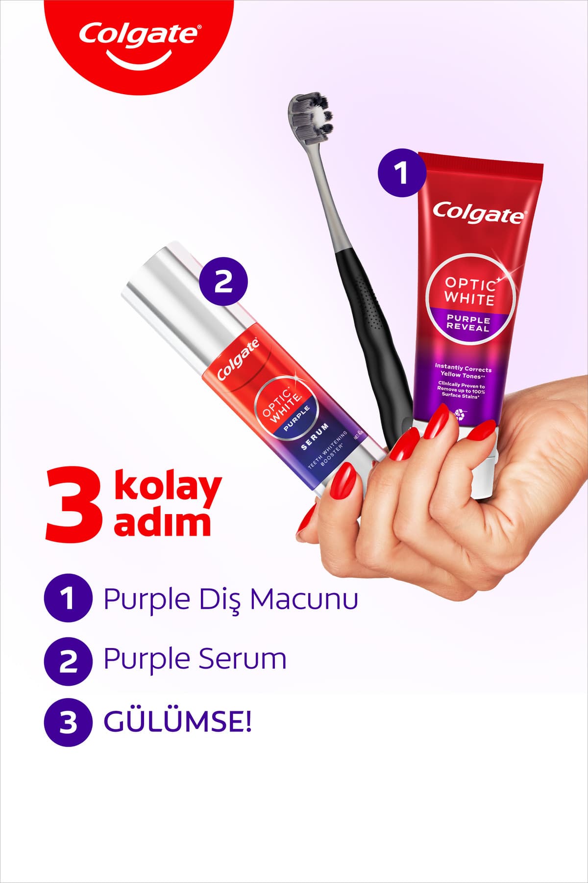 سرم سفیدکننده دندان Colgate Optic White Purple 40 ml سرم سفیدکننده دندان Colgate Optic White Purple 40 ml