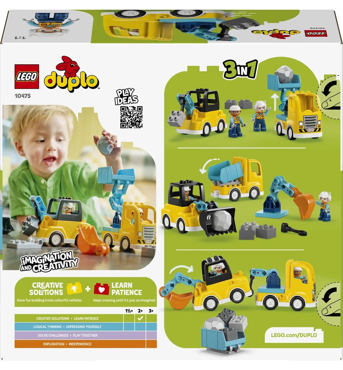لگو DUPLO ۳ در ۱ وسایل ساختمانی مدل 10475 (۲۲ قطعه) لگو DUPLO ۳ در ۱ وسایل ساختمانی مدل 10475 (۲۲ قطعه)