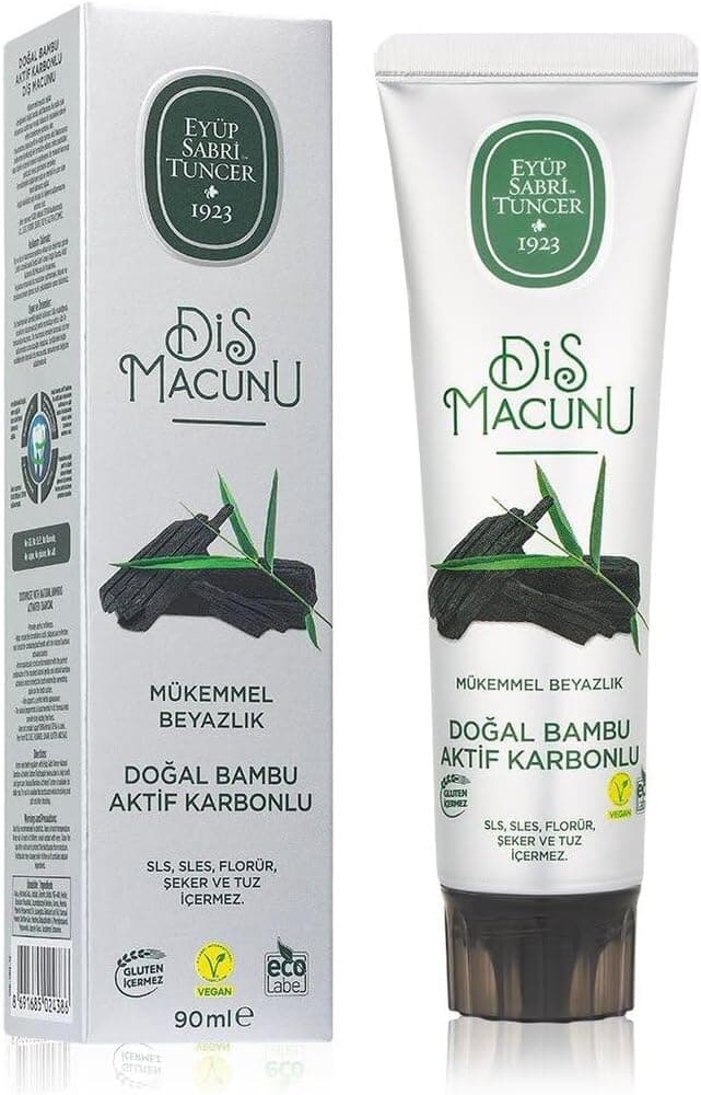 خمیردندان Eyup Sabri Tuncer با زغال بامبو طبیعی 90ml خمیردندان Eyup Sabri Tuncer با زغال بامبو طبیعی 90ml