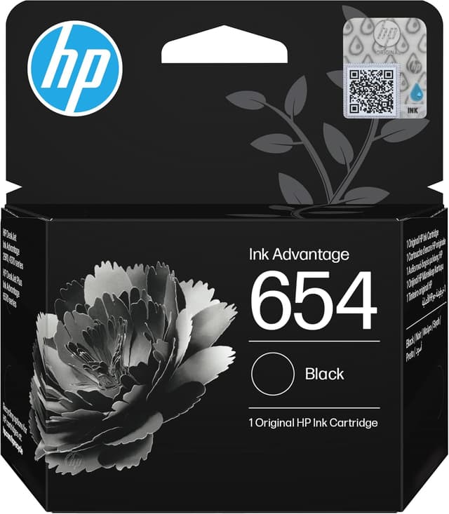 کارتریج جوهر مشکی HP Ink Advantage اصل مدل 654، ظرفیت 400 صفحه، سازگار با چاپگرهای DeskJet IA 2975، IA 2976، IA 2978 و IA 4376 کارتریج جوهر مشکی HP Ink Advantage اصل مدل 654، ظرفیت 400 صفحه، سازگار با چاپگرهای DeskJet IA 2975، IA 2976، IA 2978 و IA 4376