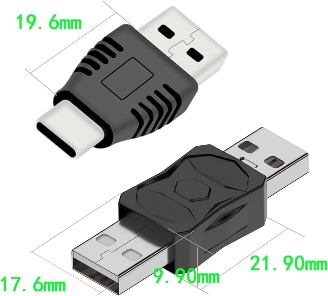 مجموعه آداپتور USB 2.0 ZJKJHJY نر و ماده USB/Tip C/Mikro/Mini، ۱۲ عدد مجموعه آداپتور USB 2.0 ZJKJHJY نر و ماده USB/Tip C/Mikro/Mini، ۱۲ عدد