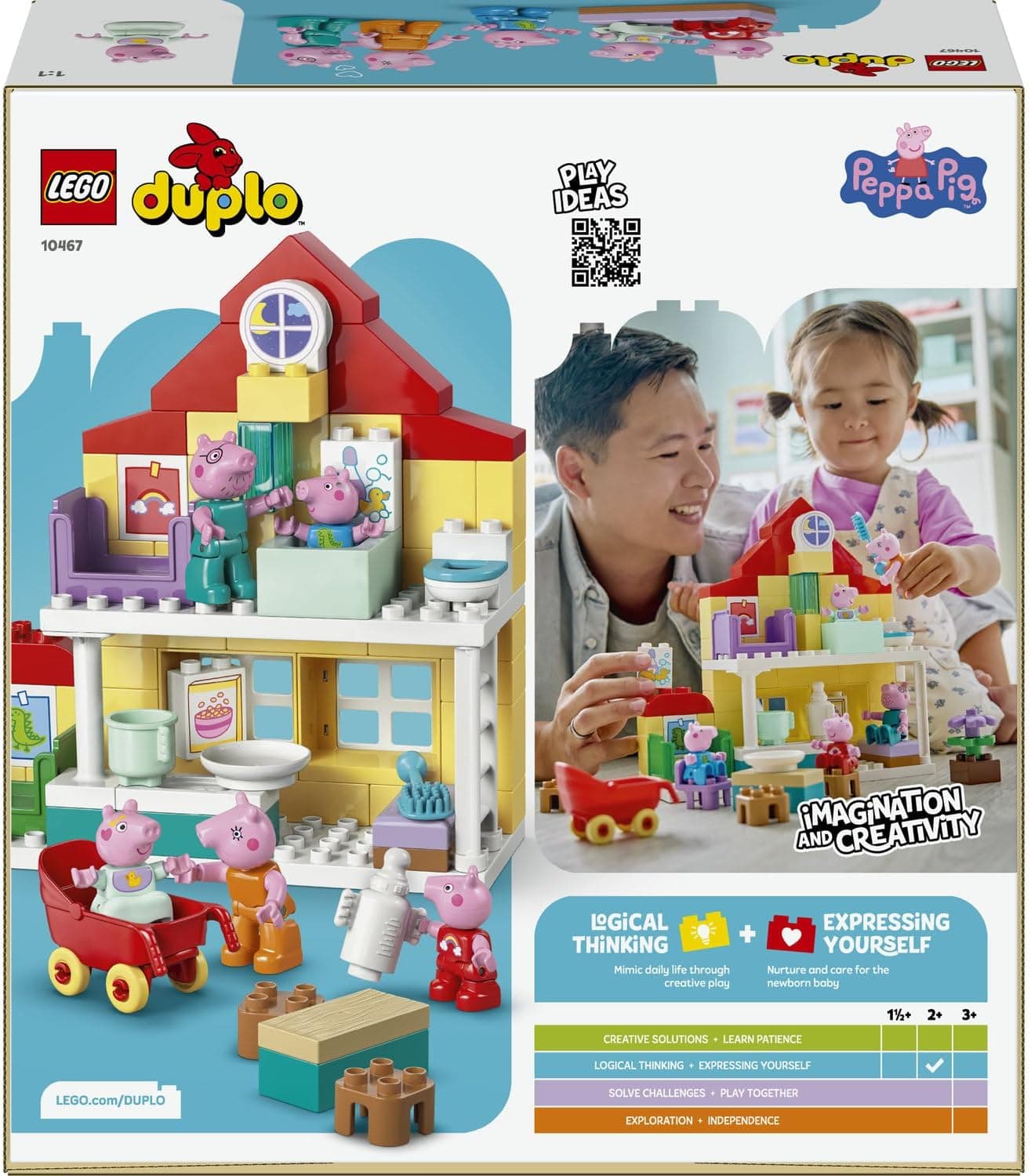 لگو DUPLO خانه خانواده Peppa Pig مدل 10467 لگو DUPLO خانه خانواده Peppa Pig مدل 10467