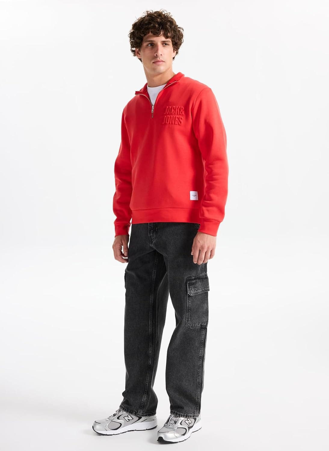 سوئیشرت مردانه JACK & JONES یقه ایستاده مدل 5003317735 سوئیشرت مردانه JACK & JONES یقه ایستاده مدل 5003317735