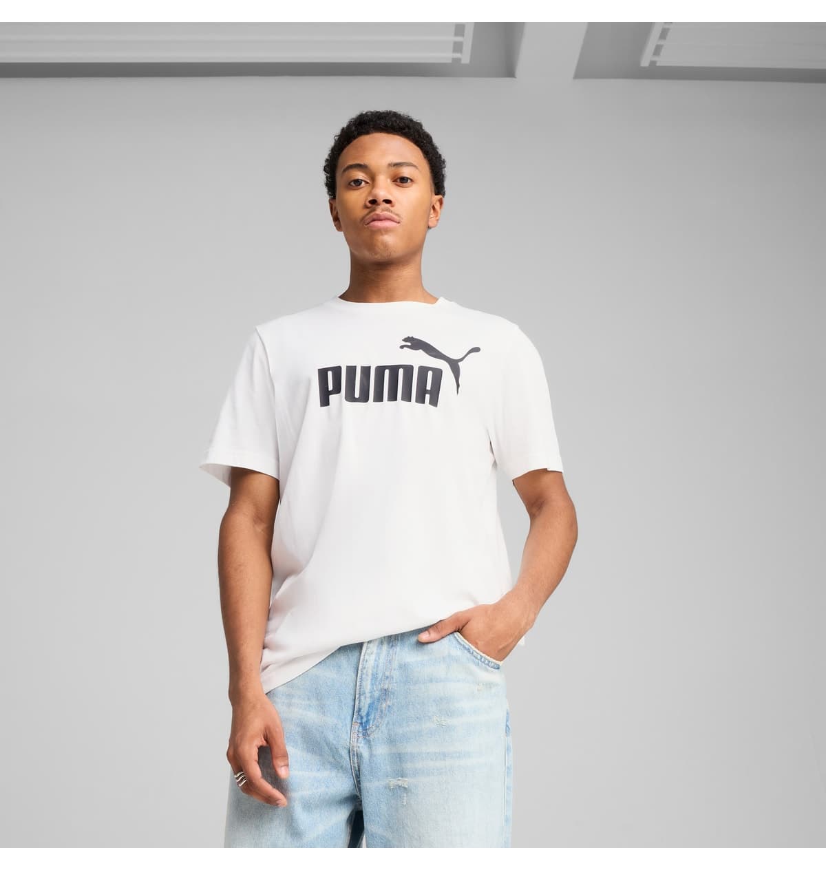 تیشرت مردانه Puma سفید مدل Essentials No 1 Logo تیشرت مردانه Puma سفید مدل Essentials No 1 Logo