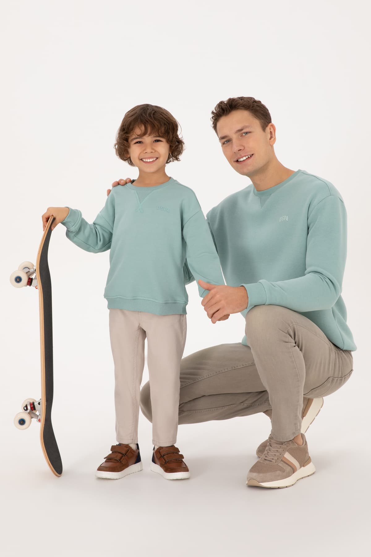 سوئیشرت مردانه U.S. Polo Assn. فیت راحت یقه گرد شاردونه نعنایی بیسیک مدل 50313757-VR090 سوئیشرت مردانه U.S. Polo Assn. فیت راحت یقه گرد شاردونه نعنایی بیسیک مدل 50313757-VR090