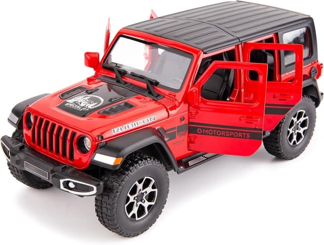 ماشین اسباببازی کودکان و بزرگسالان BDTCTK برای Wrangler مدل Off-Road 7 Door، آلیاژ فلزی، مقیاس 1/22، قرمز، درهای بازشو با نور و صدا ماشین اسباببازی کودکان و بزرگسالان BDTCTK برای Wrangler مدل Off-Road 7 Door، آلیاژ فلزی، مقیاس 1/22، قرمز، درهای بازشو با نور و صدا
