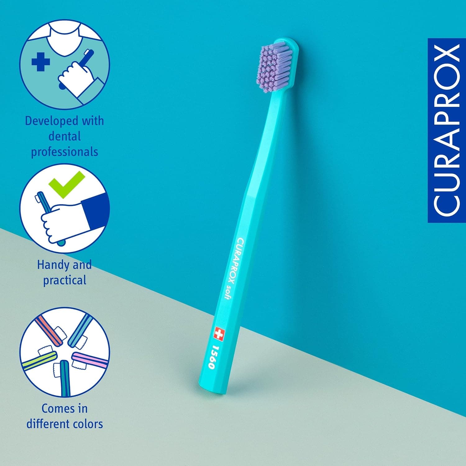 مسواک Curaprox نرم مدل CS 1560 مسواک Curaprox نرم مدل CS 1560