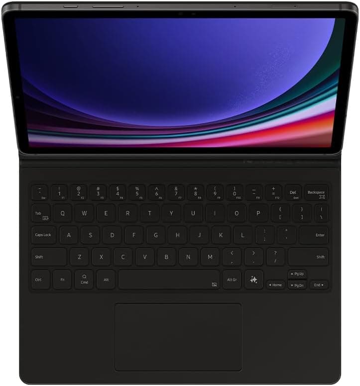 قاب کیبوردار Samsung Galaxy Tab S9/S9 FE/S10 FE با ماوس پد مشکی قاب کیبوردار Samsung Galaxy Tab S9/S9 FE/S10 FE با ماوس پد مشکی