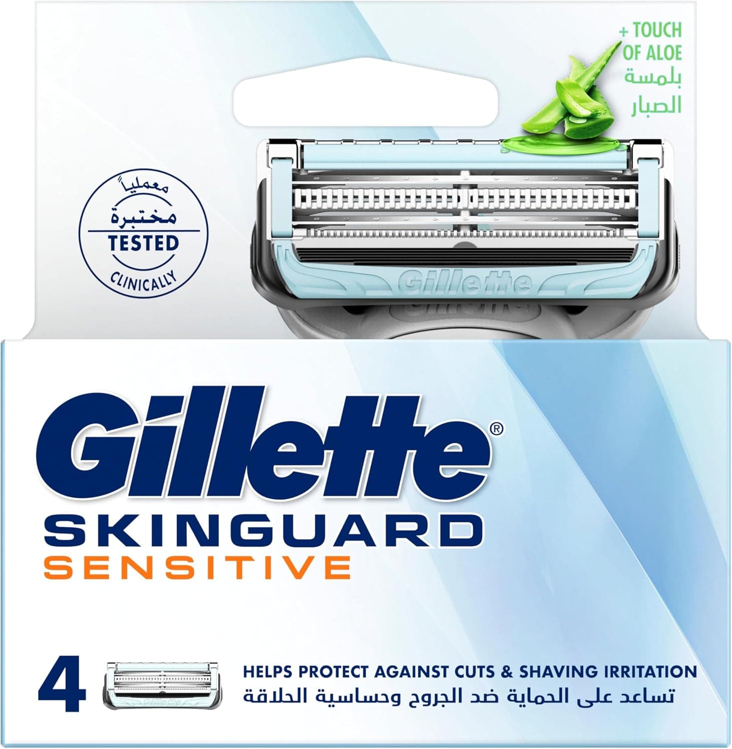 تیغ یدک مردانه Gillette Skinguard Sensitive X4 تیغ یدک مردانه Gillette Skinguard Sensitive X4
