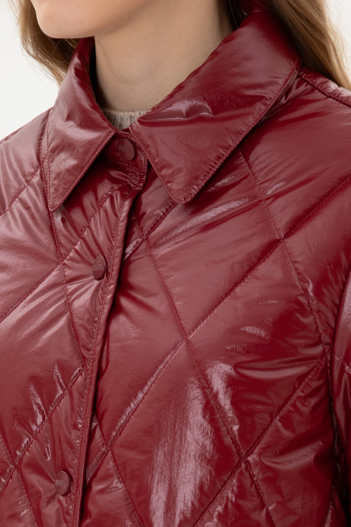 کاپشن زنانه U.S. Polo Assn. زرشکی مدل 50312102-VR014 کاپشن زنانه U.S. Polo Assn. زرشکی مدل 50312102-VR014
