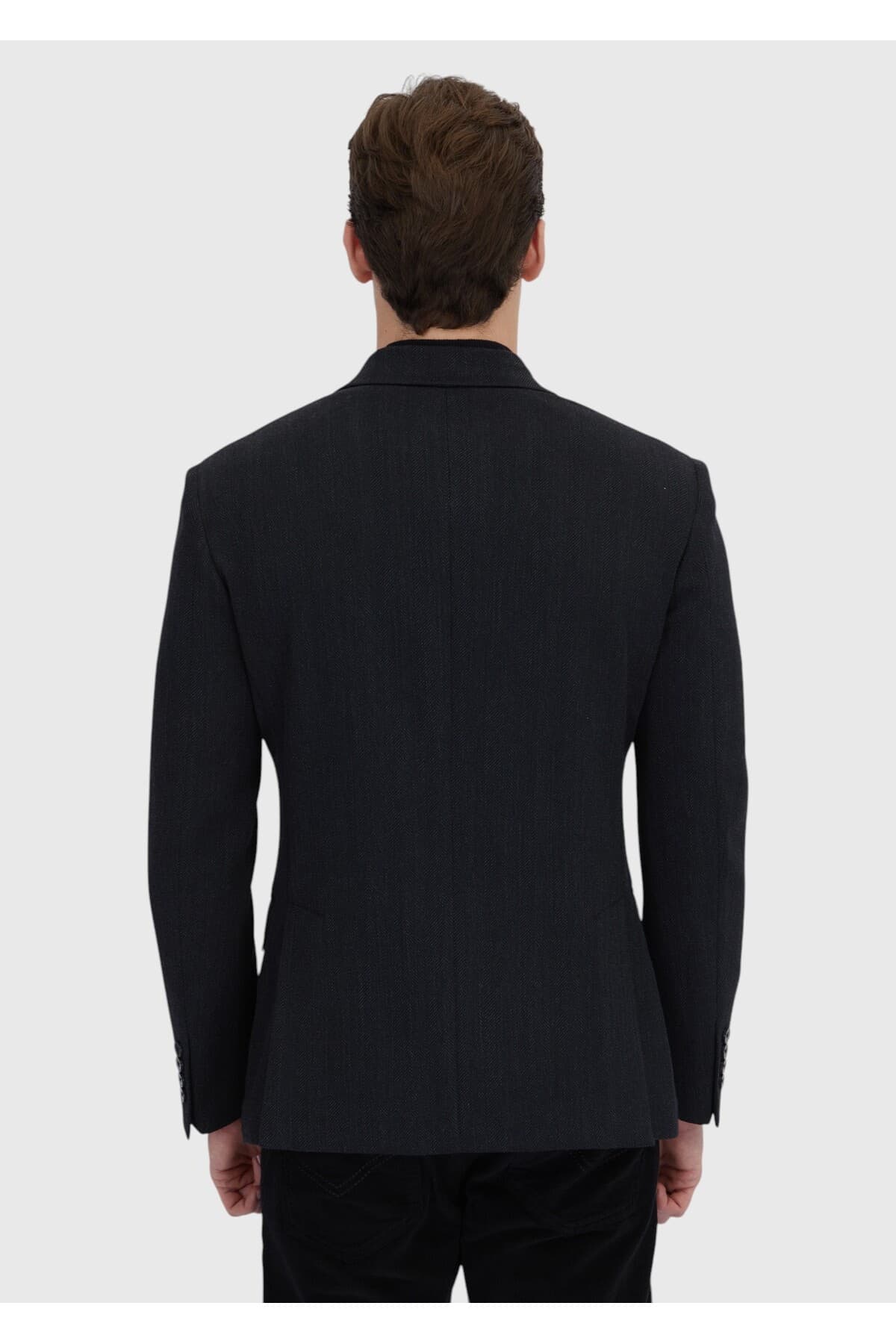 کت مردانه Ramsey مشکی طرحدار Zeroweight اسلیم فیت ترکیب پشمی کت مردانه Ramsey مشکی طرحدار Zeroweight اسلیم فیت ترکیب پشمی