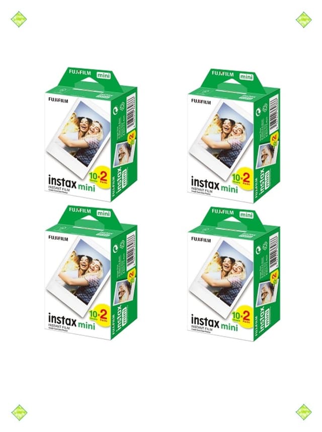 فیلم فوری Fujifilm Instax Mini سازگار با 7-8-9-10-11-12 4 بسته 20 تایی 80 عکسی فیلم فوری Fujifilm Instax Mini سازگار با 7-8-9-10-11-12 4 بسته 20 تایی 80 عکسی