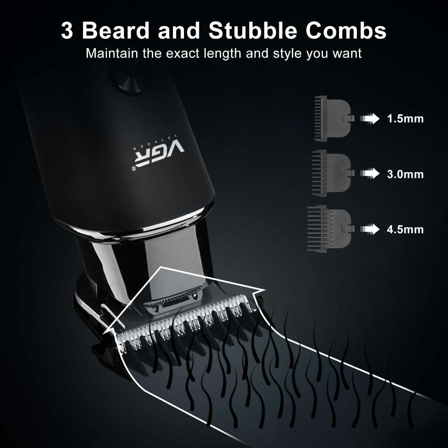 ماشین اصلاح موی حرفهای VGR سیمی و بیسیم مشکی مدل V-937 ماشین اصلاح موی حرفهای VGR سیمی و بیسیم مشکی مدل V-937