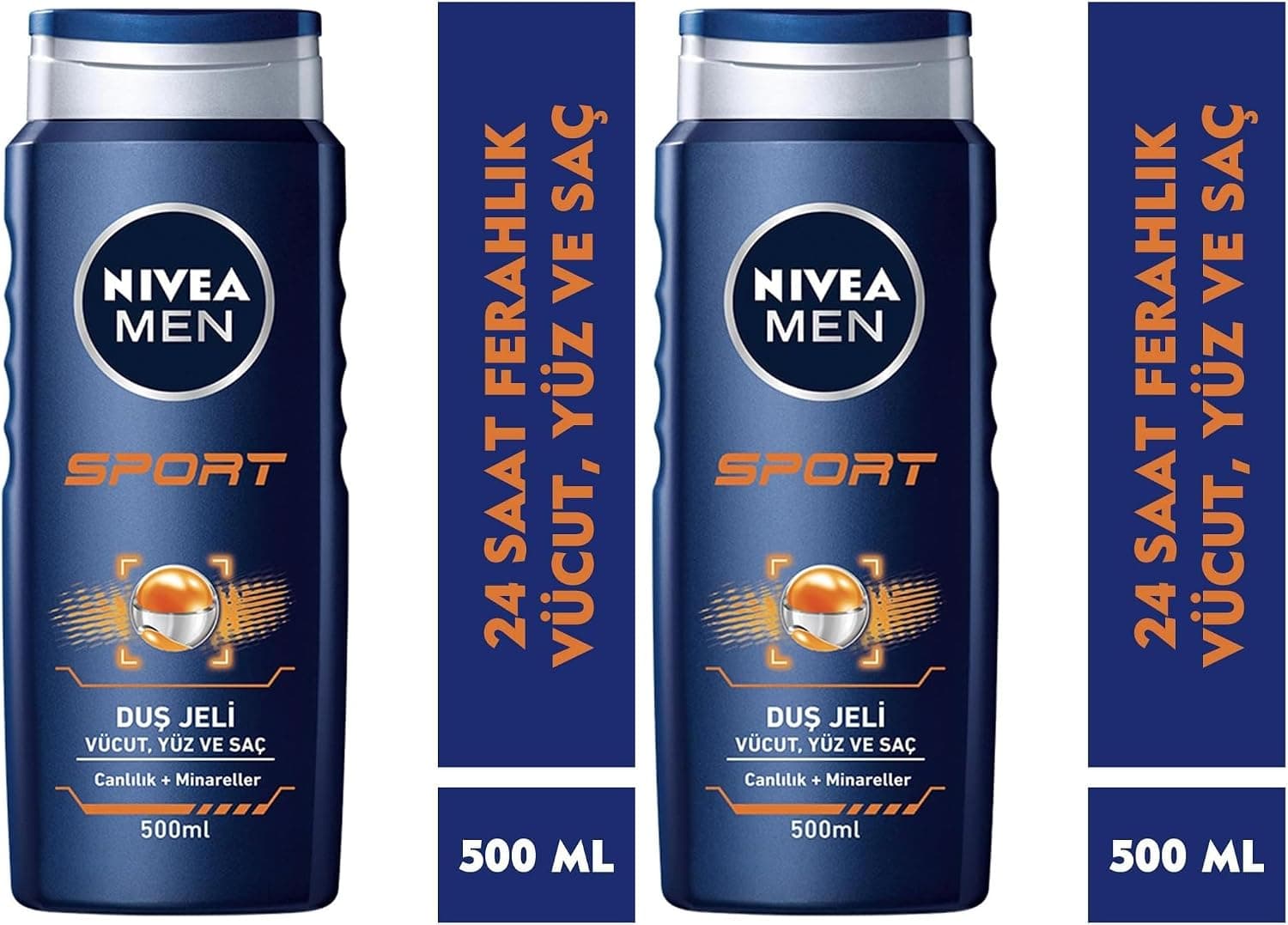 ژل شستوشوی مردانه NIVEA MEN Sports، 500 ml، 3 در 1 برای بدن، صورت و مو، 24 ساعت طراوت ژل شستوشوی مردانه NIVEA MEN Sports، 500 ml، 3 در 1 برای بدن، صورت و مو، 24 ساعت طراوت