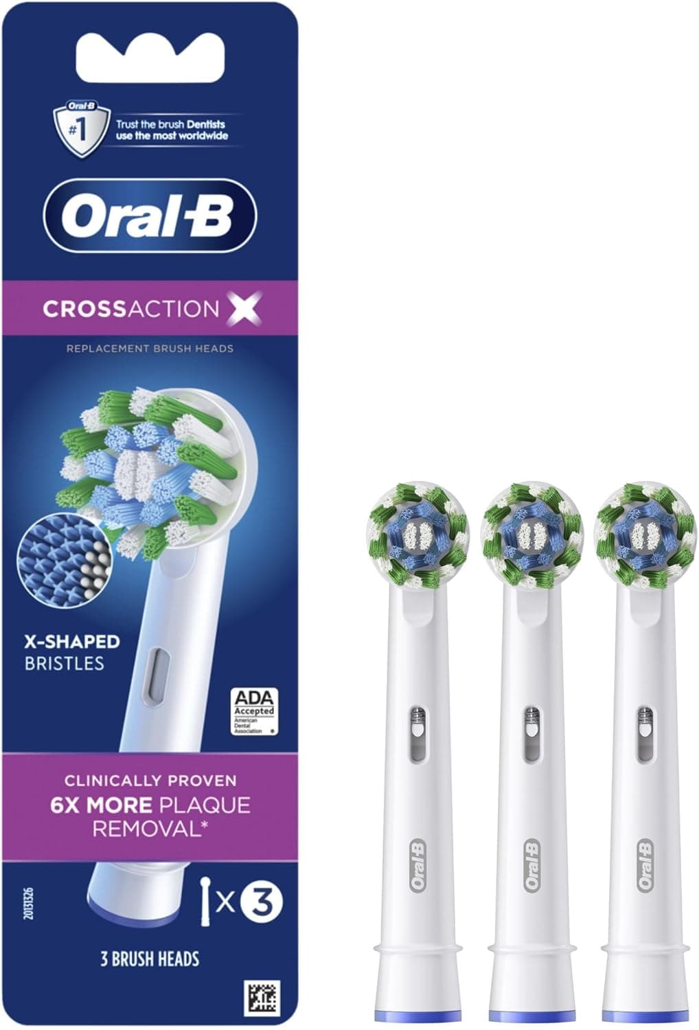 سری یدکی مسواک برقی Oral-B CrossAction 2ct سری یدکی مسواک برقی Oral-B CrossAction 2ct
